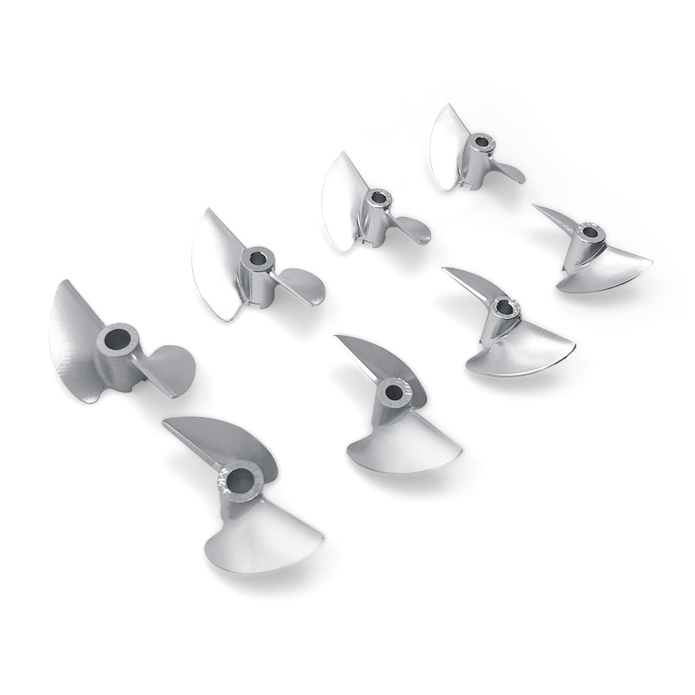 RC Boat CNC Aluminum Two Blades Propeller 1.4 Pitch, 3.17mm,1/8 Shaft, Dia 30~36mm