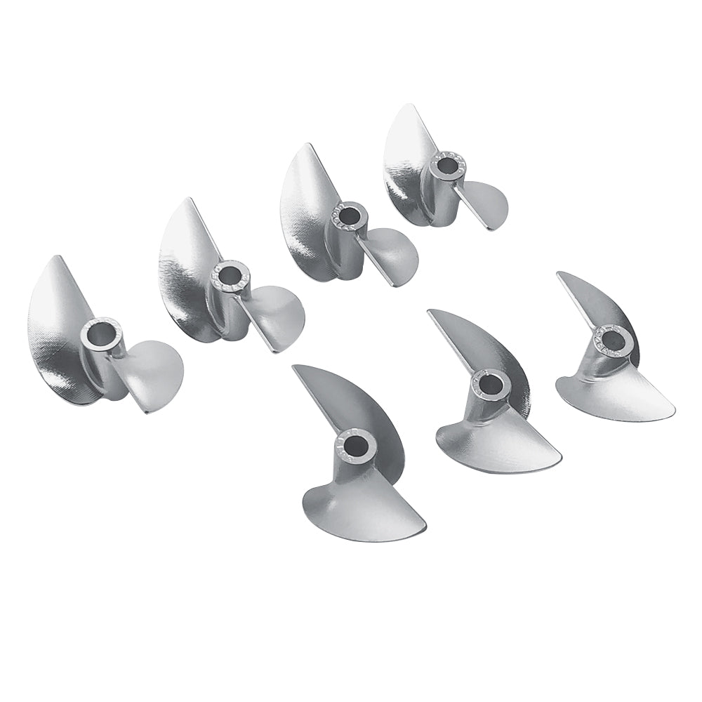 RC Boat CNC Aluminum Two Blades Propeller 1.9 Pitch, 4MM, Dia 34~38mm